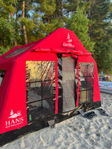 Tente gonflable Hans Sovereignty de KanSilva - vue latérale extérieure (marque canadienne)